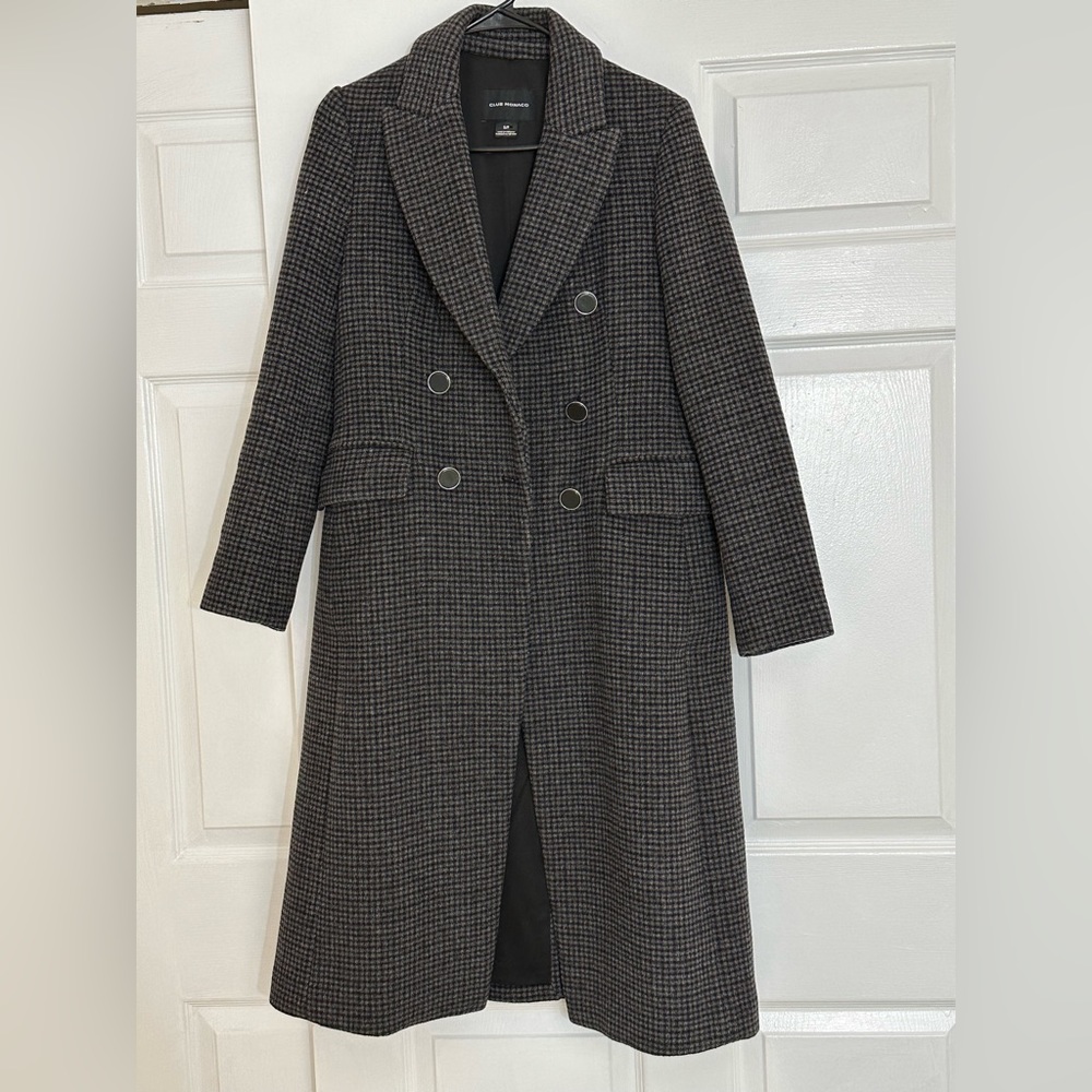 Club Monaco Jenna Coat Charcoal Size S